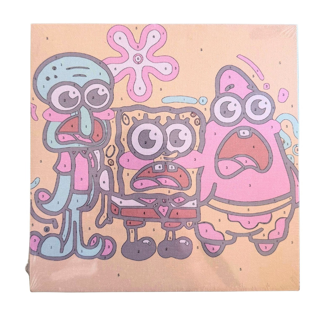 SpongeBob DIY Paint by Numbers Canvas Kits
