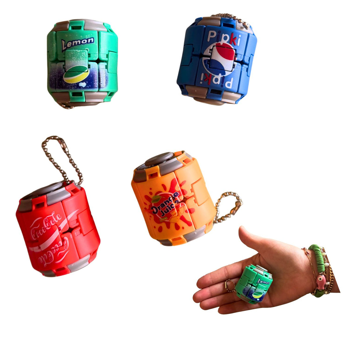 Soda Can 3D Fidget Keychain