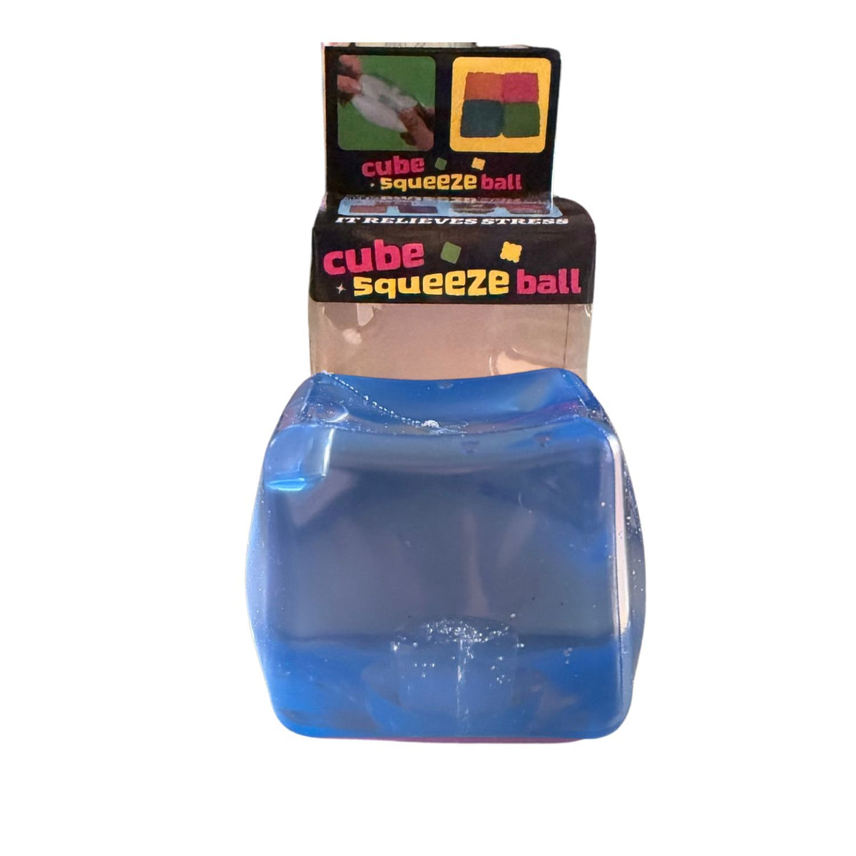 Crystal Gel Cube Squishy Ball