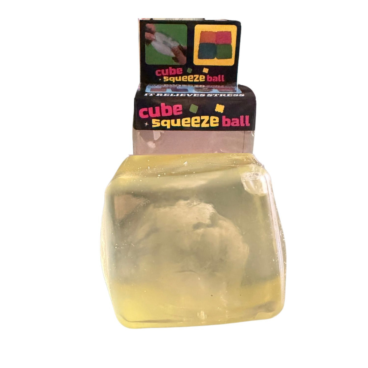 Crystal Gel Cube Squishy Ball
