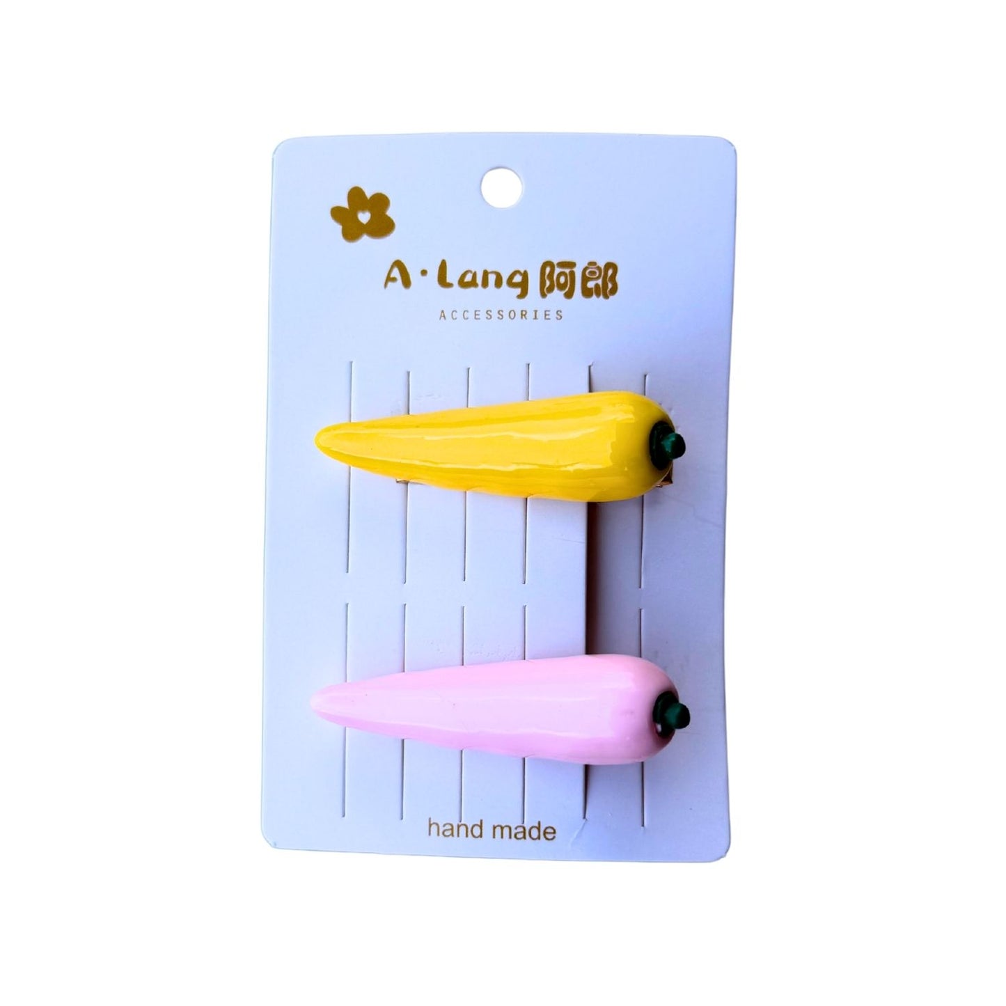 Quirky Chili Pepper Hair Clip - 2pcs/set