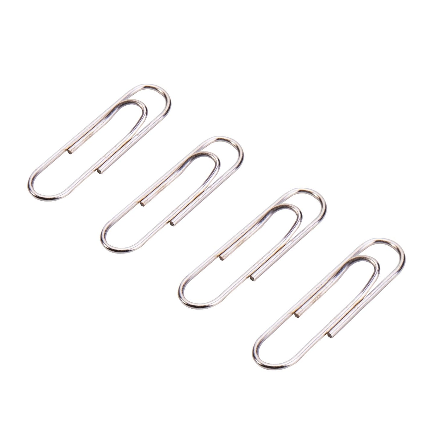 Deli Silver Paper Clips  100pcs/ Pack