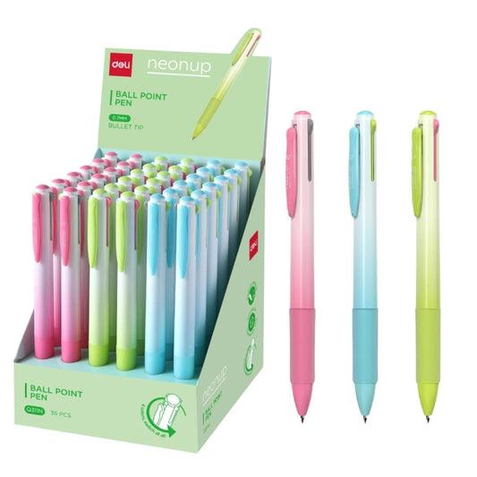 Deli 4-in-1 Multi-Color Ballpoint Pen 0.7mm