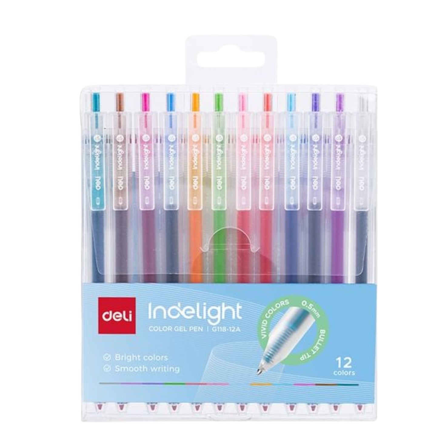 Deli Color Gel Pen Set 12 colors/set - 0.5mm