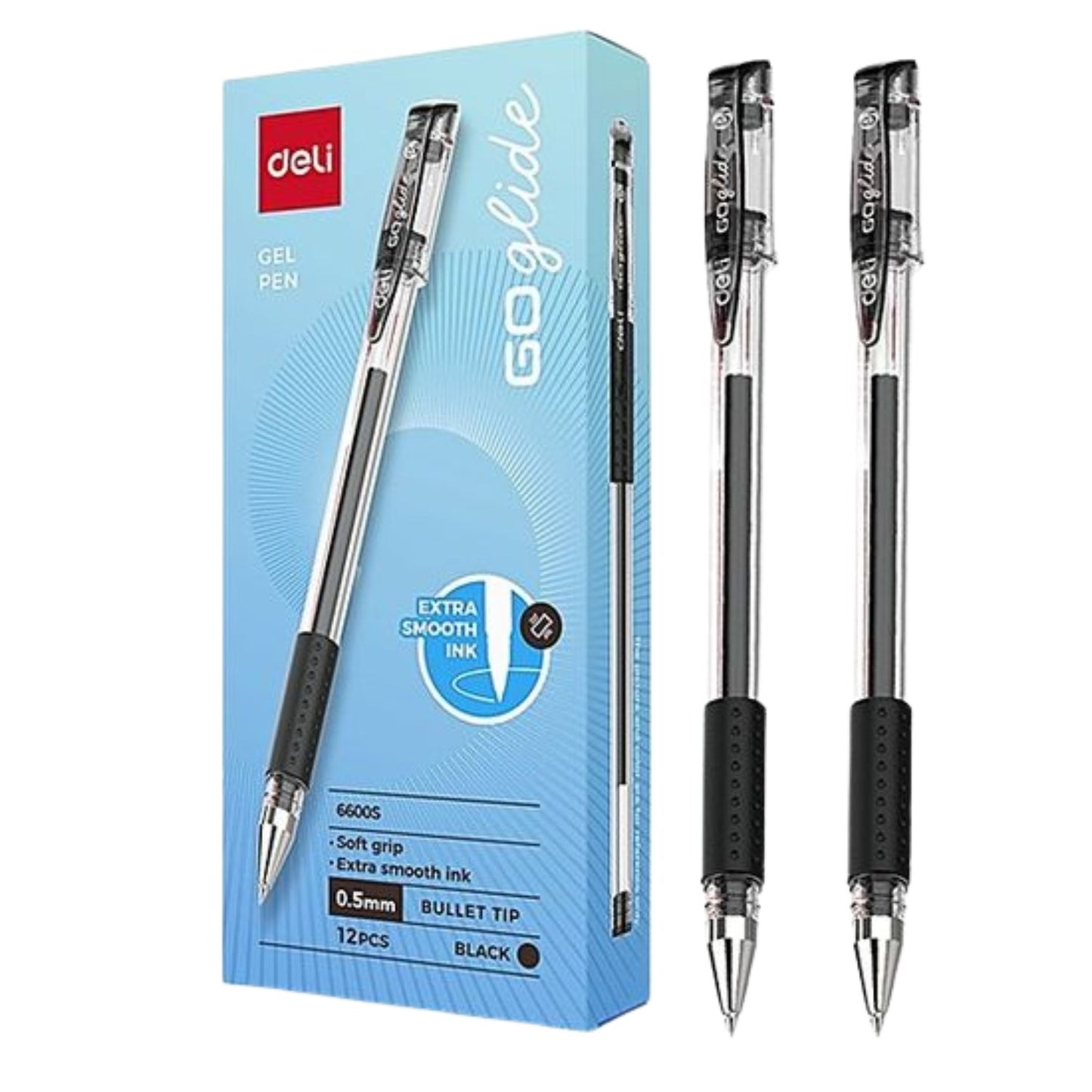 Deli Gel Pen 0.5mm Bullet Tip 2pcs/set