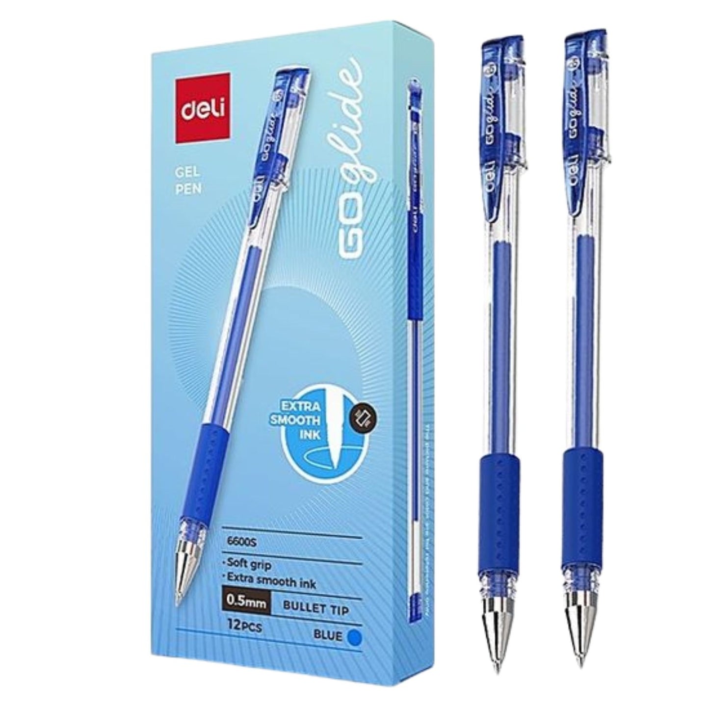 Deli Gel Pen 0.5mm Bullet Tip 2pcs/set