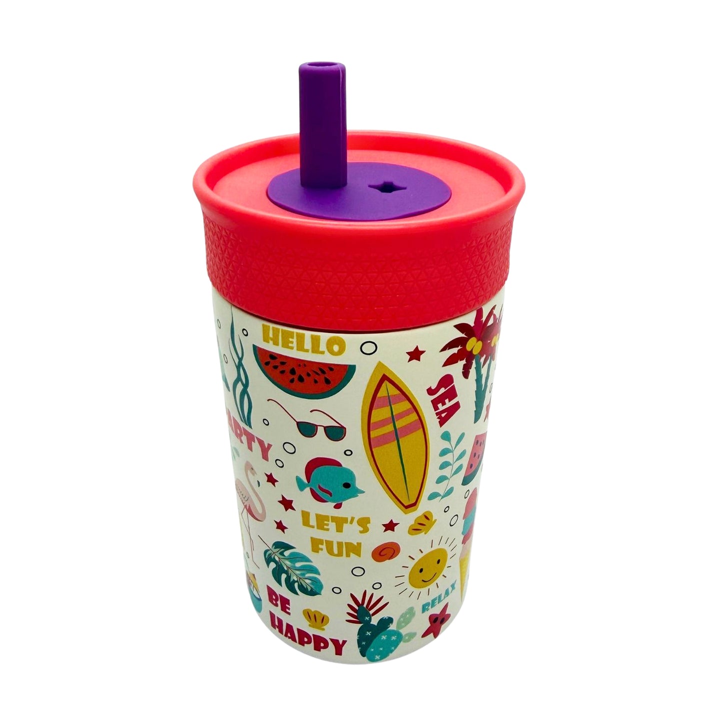 Anti-Spill Insulated Tumbler.