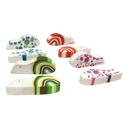Maped Snail-Inspired Patterned Eraser