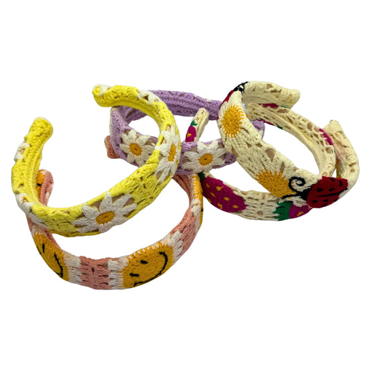 Handmade Crochet Floral Headbands