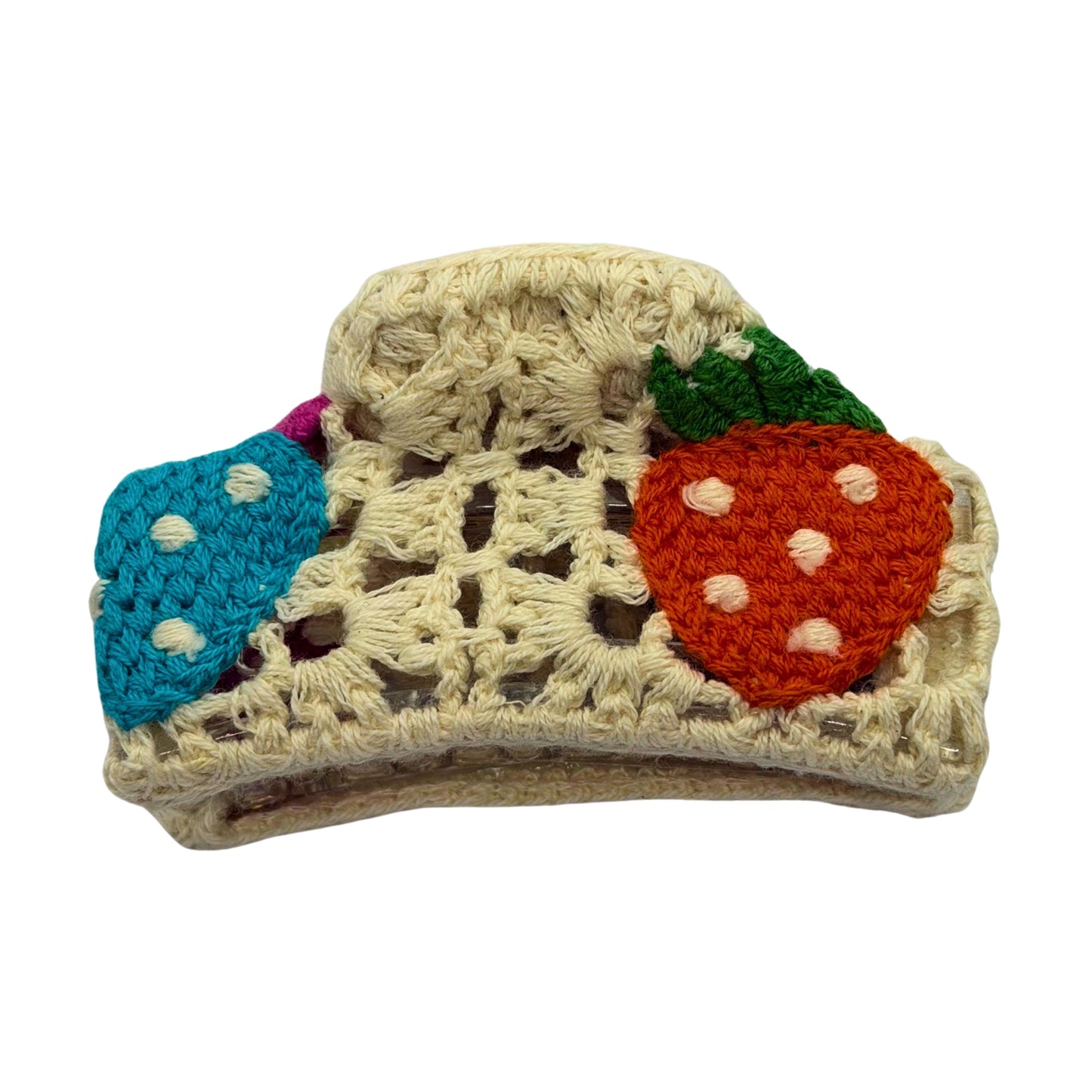 Handmade Crochet Garden Claw Clips