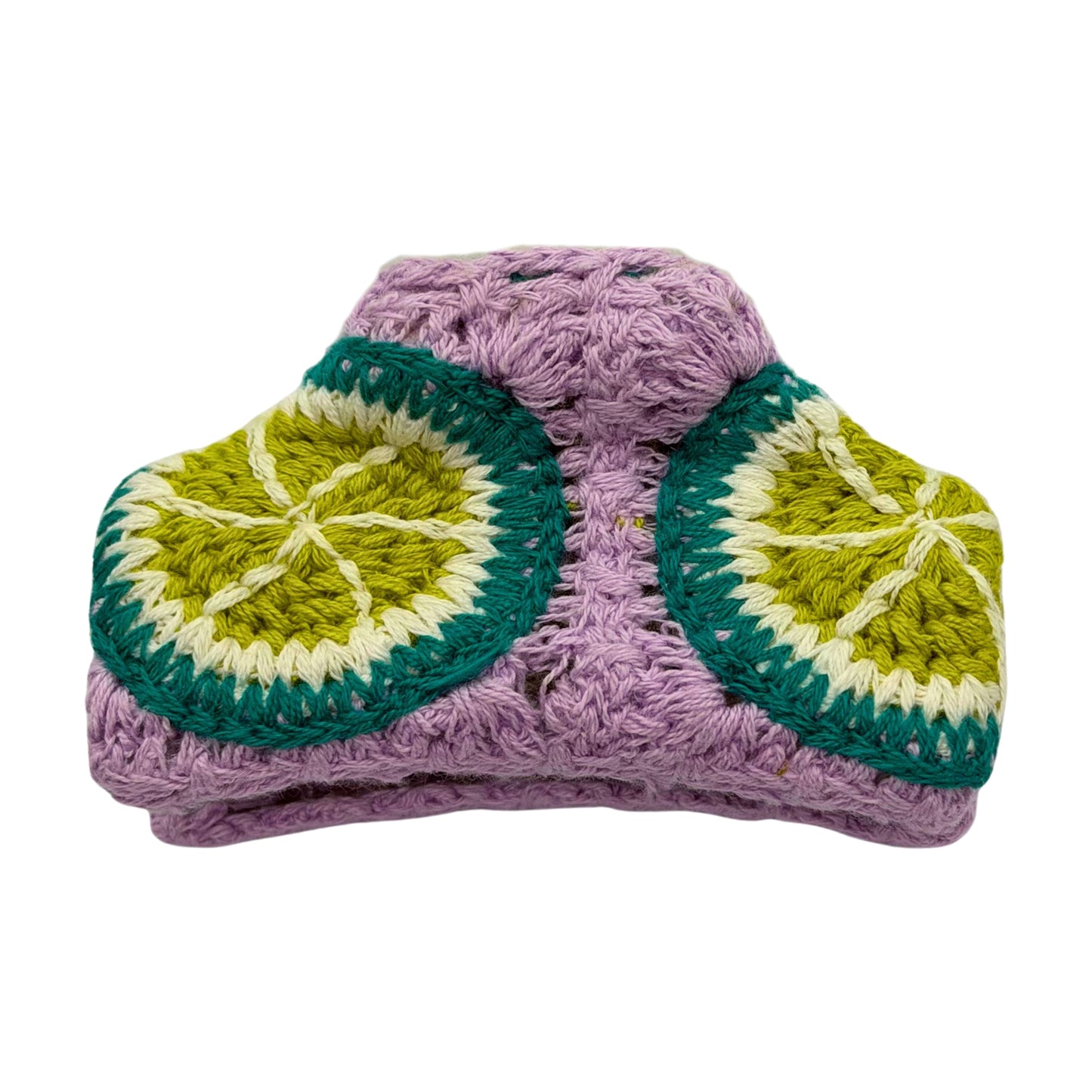 Handmade Crochet Garden Claw Clips