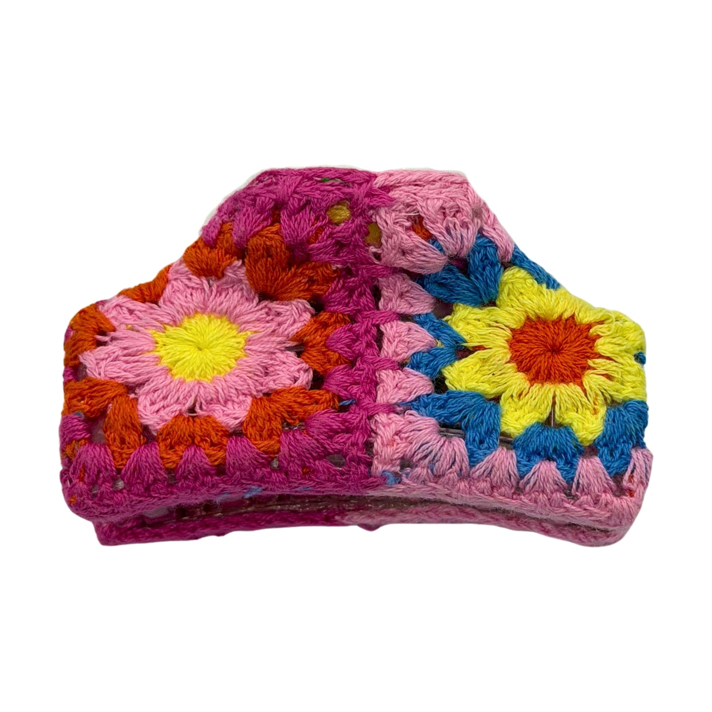 Handmade Crochet Garden Claw Clips