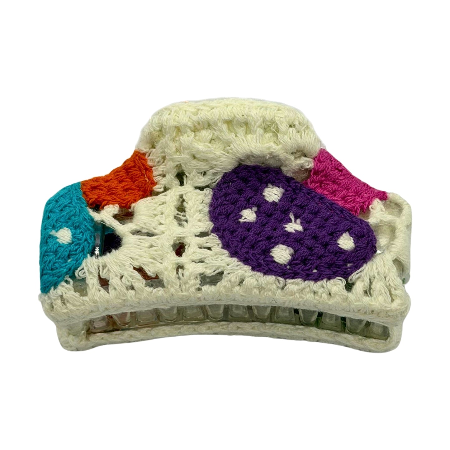 Handmade Crochet Garden Claw Clips