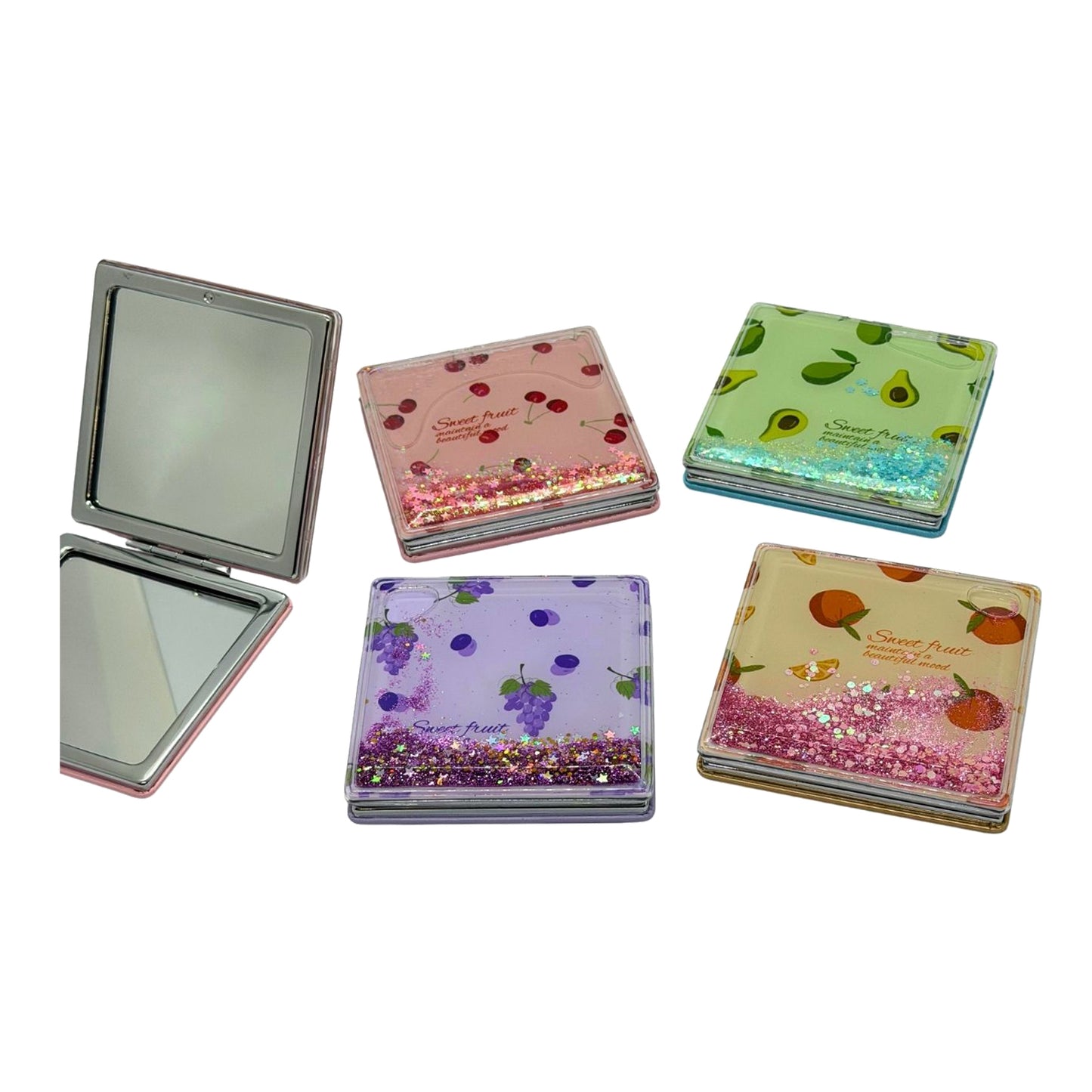 Shimmering Fruit Pocket Mirror