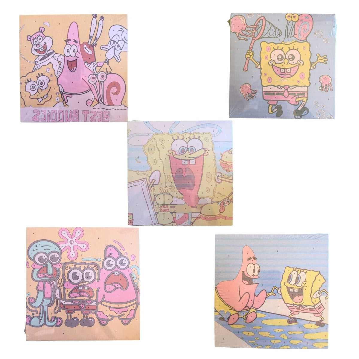 SpongeBob DIY Paint by Numbers Canvas Kits