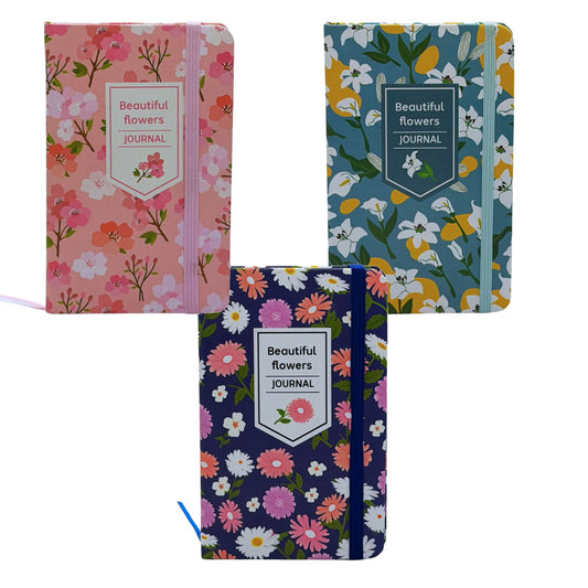 Floral Hardcover Notebooks - A6 size