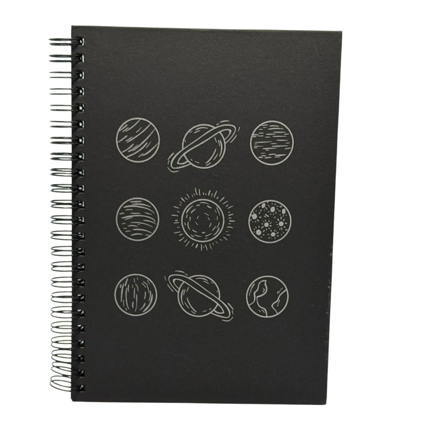 Black-Page Spiral Notebooks - A5 size