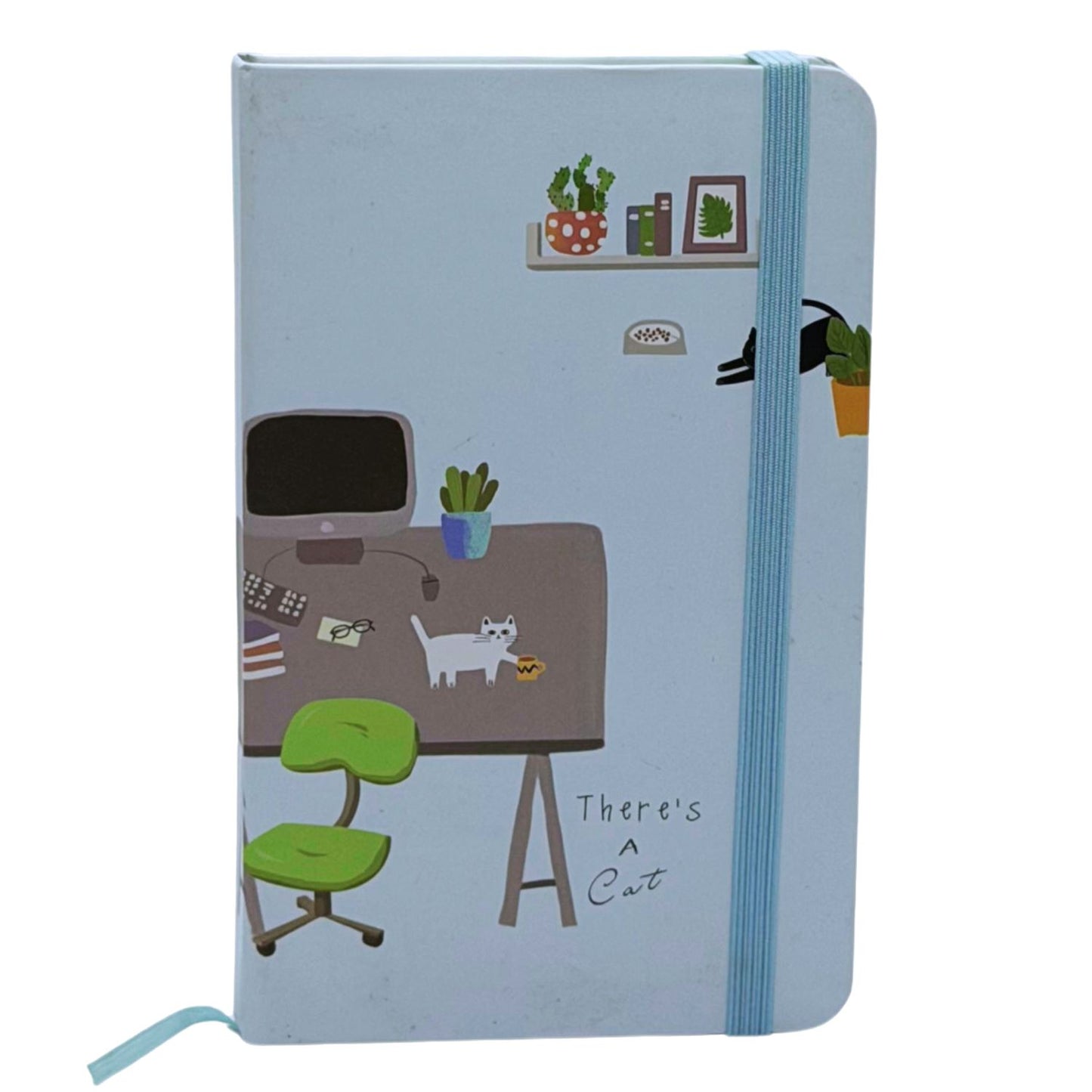 There's a cat Notebook - A6 size