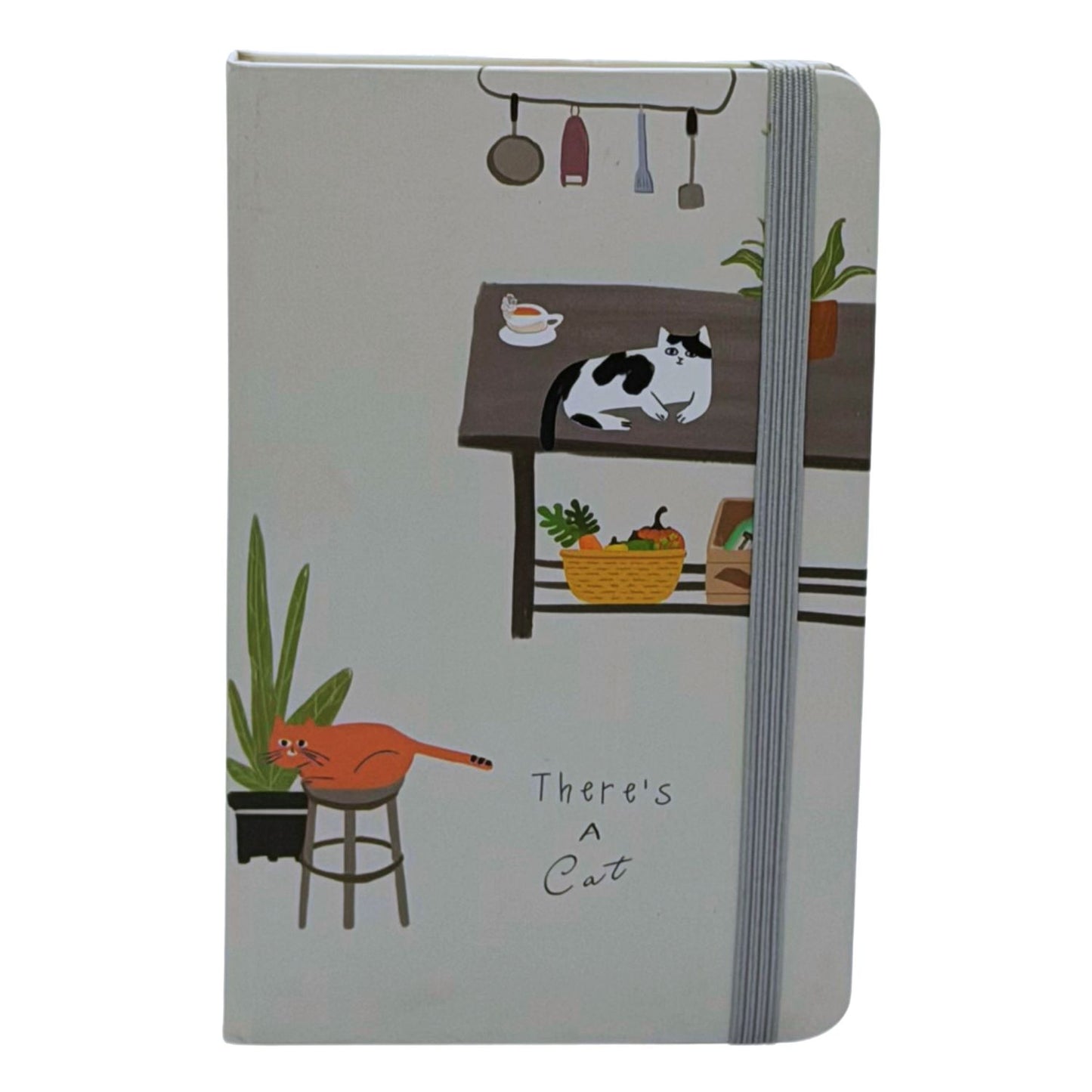 There's a cat Notebook - A6 size