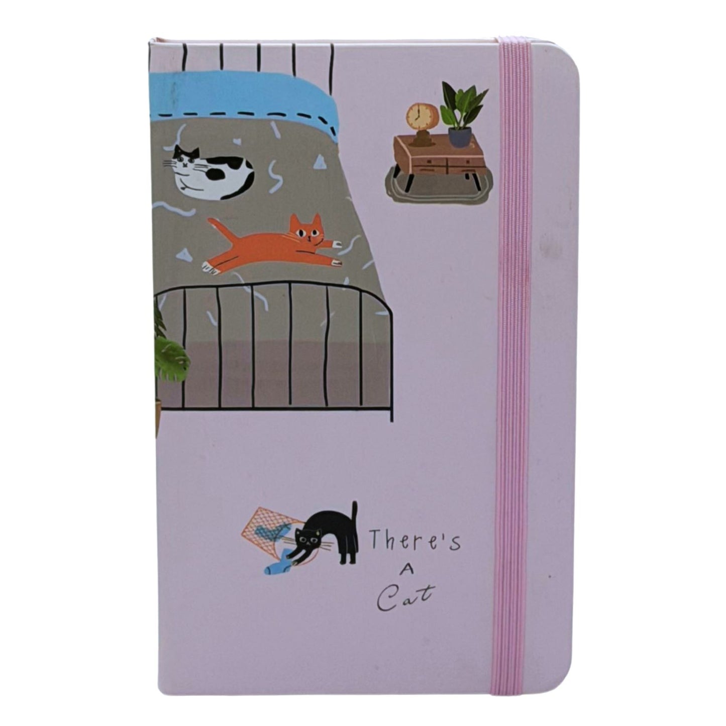 There's a cat Notebook - A6 size