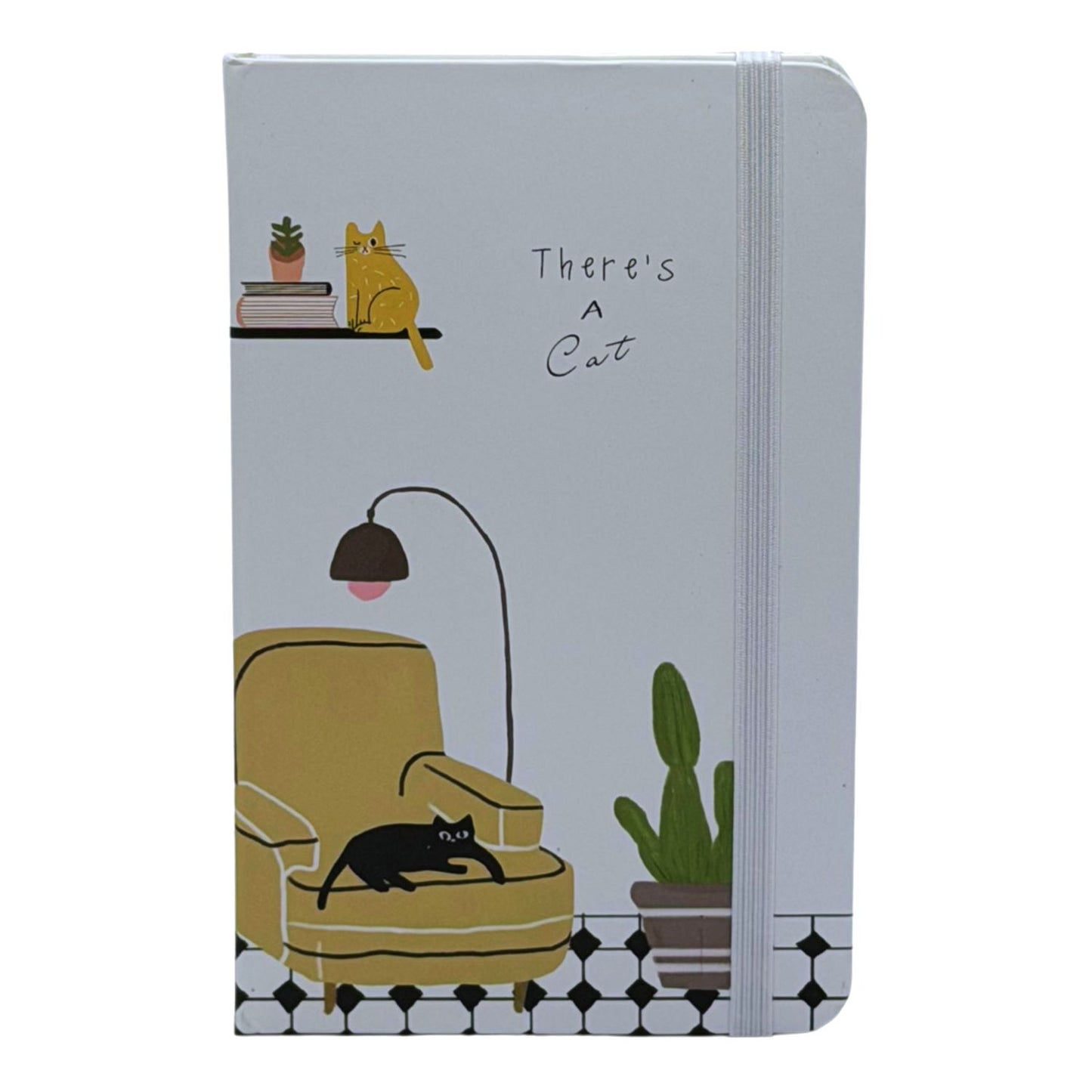 There's a cat Notebook - A6 size