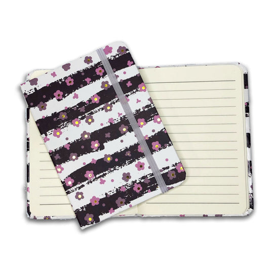 Purple Floral Notebook - A6 size