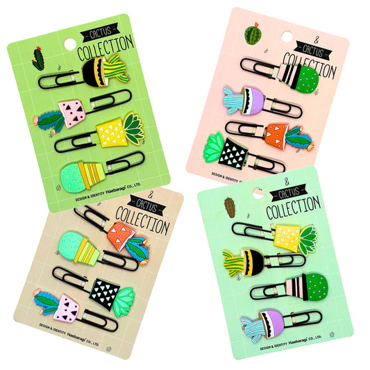 Cactus Silicone Paper Clips