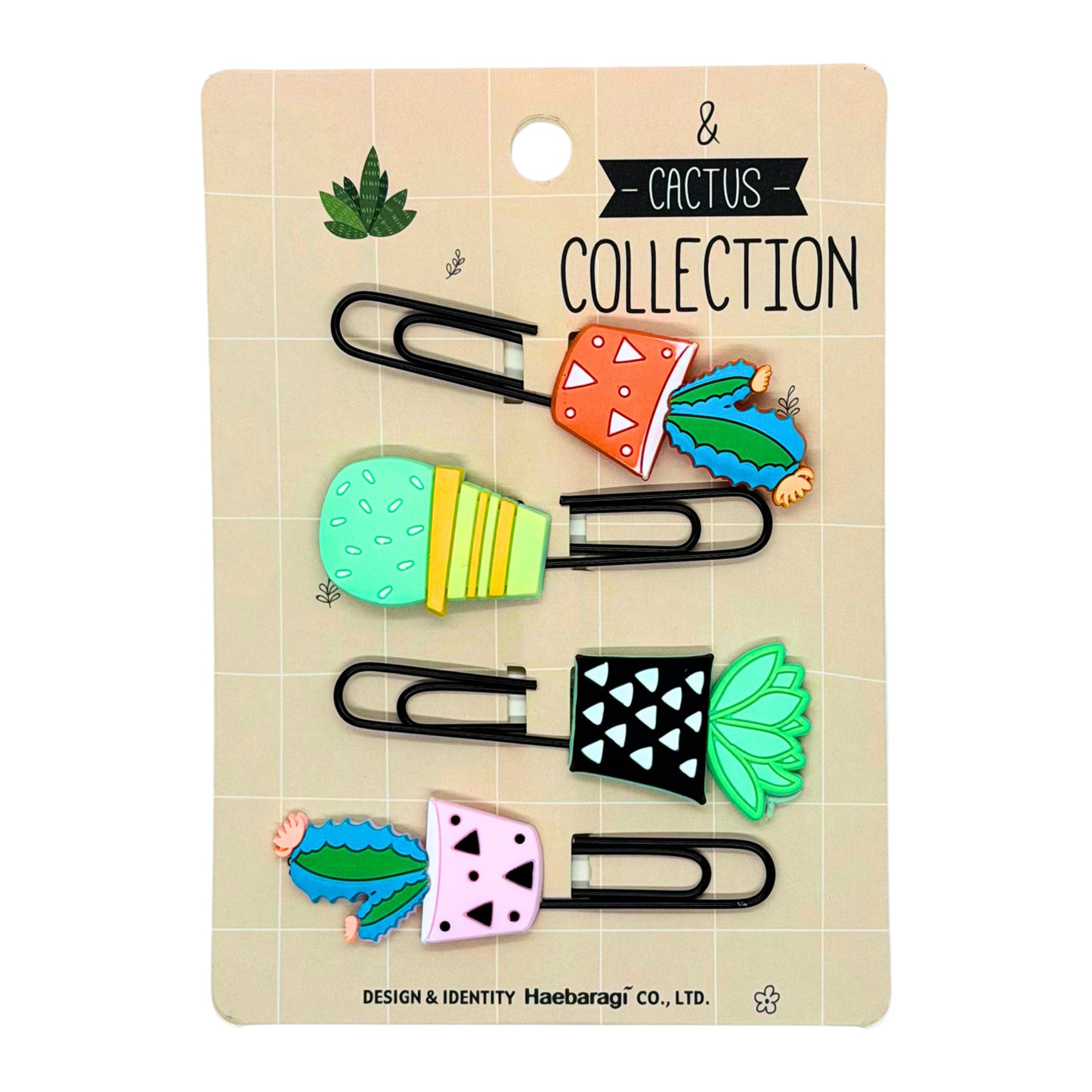 Cactus Silicone Paper Clips