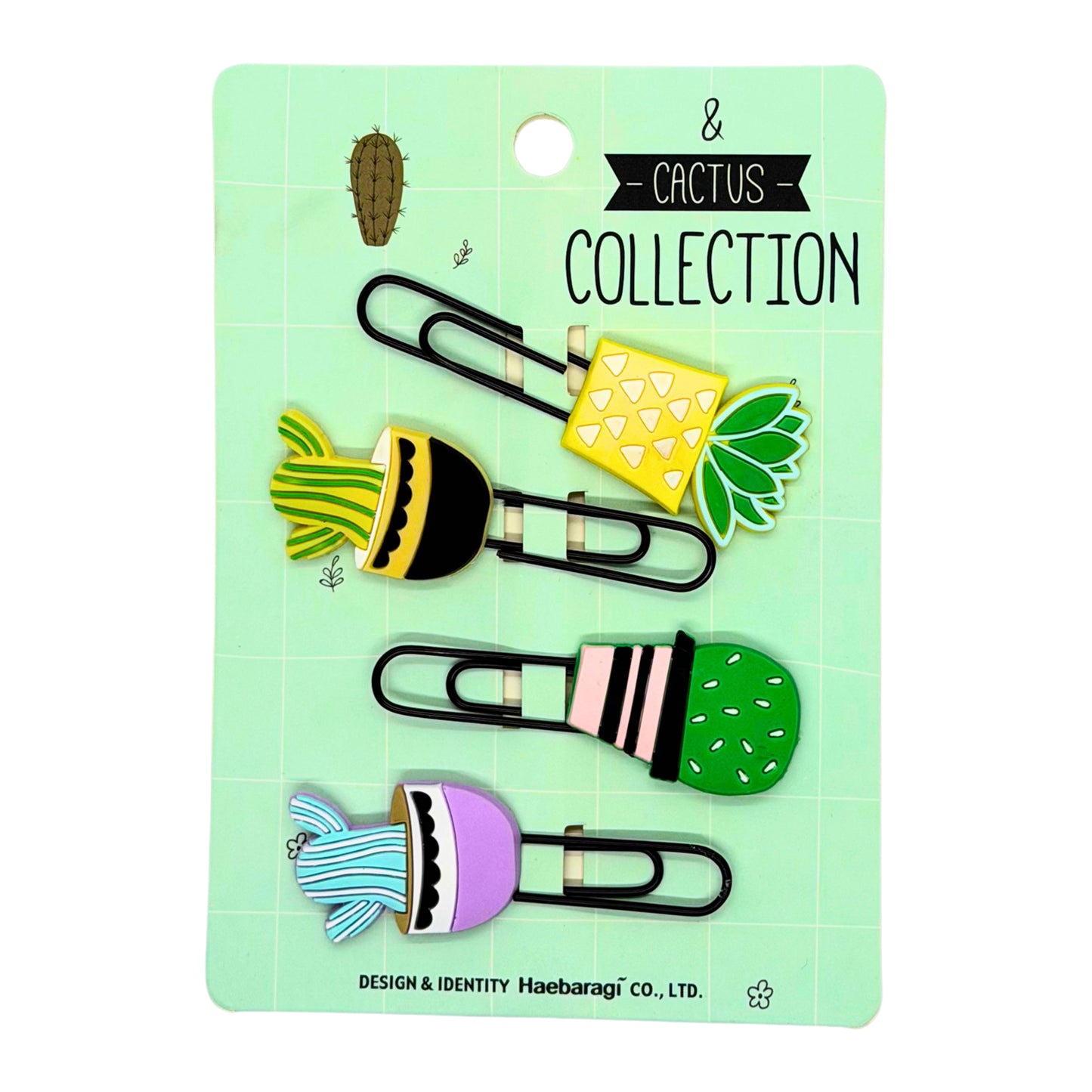 Cactus Silicone Paper Clips