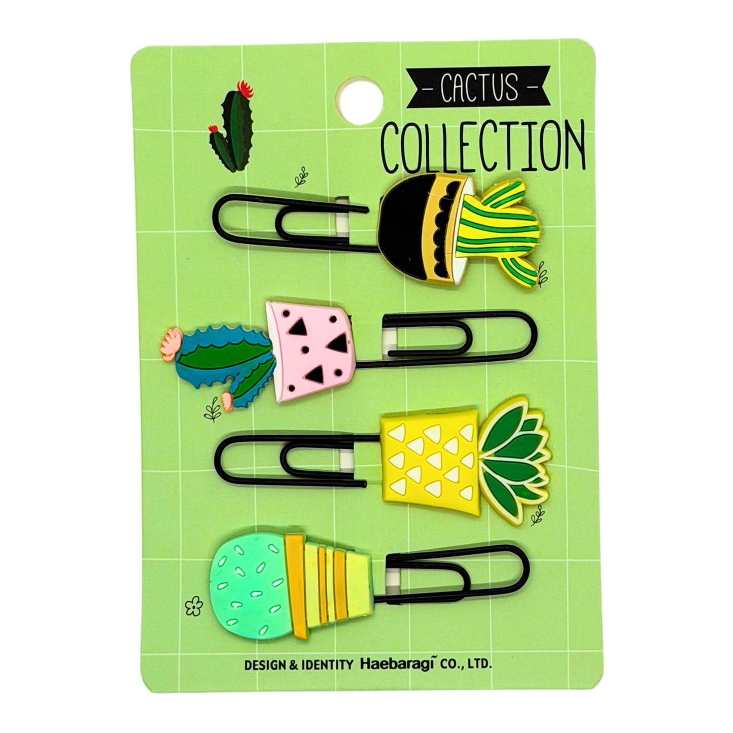 Cactus Silicone Paper Clips