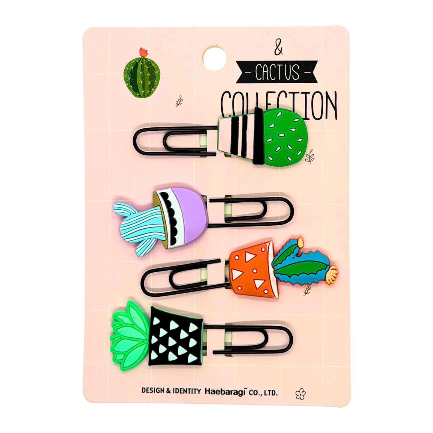 Cactus Silicone Paper Clips