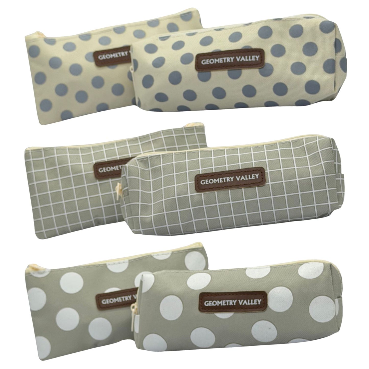 Geometry Valley Pencil Case - 2pcs/set