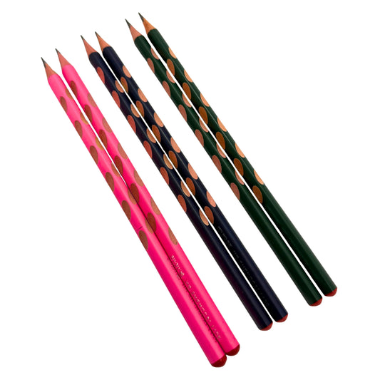 Ergonomic Grooved Graphite Pencils