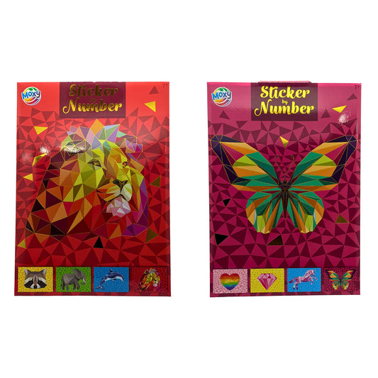 Animal Adventure Sticker by Number Book