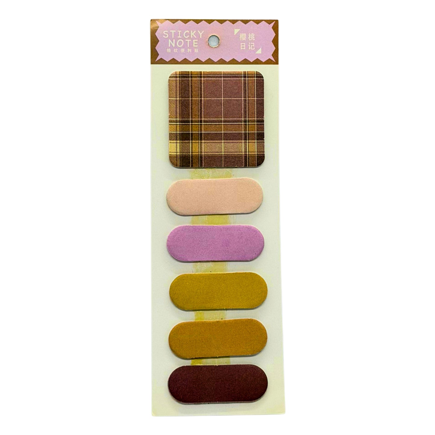 Plaid & Gingham Multi-Size Sticky Note