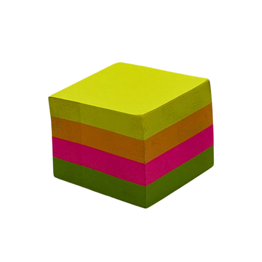 Neon Sticky Notes Cube