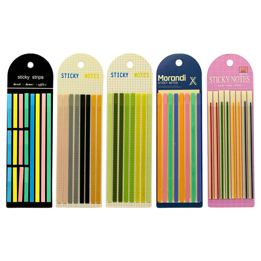 Morandi & Neon Long-Strip Sticky Note
