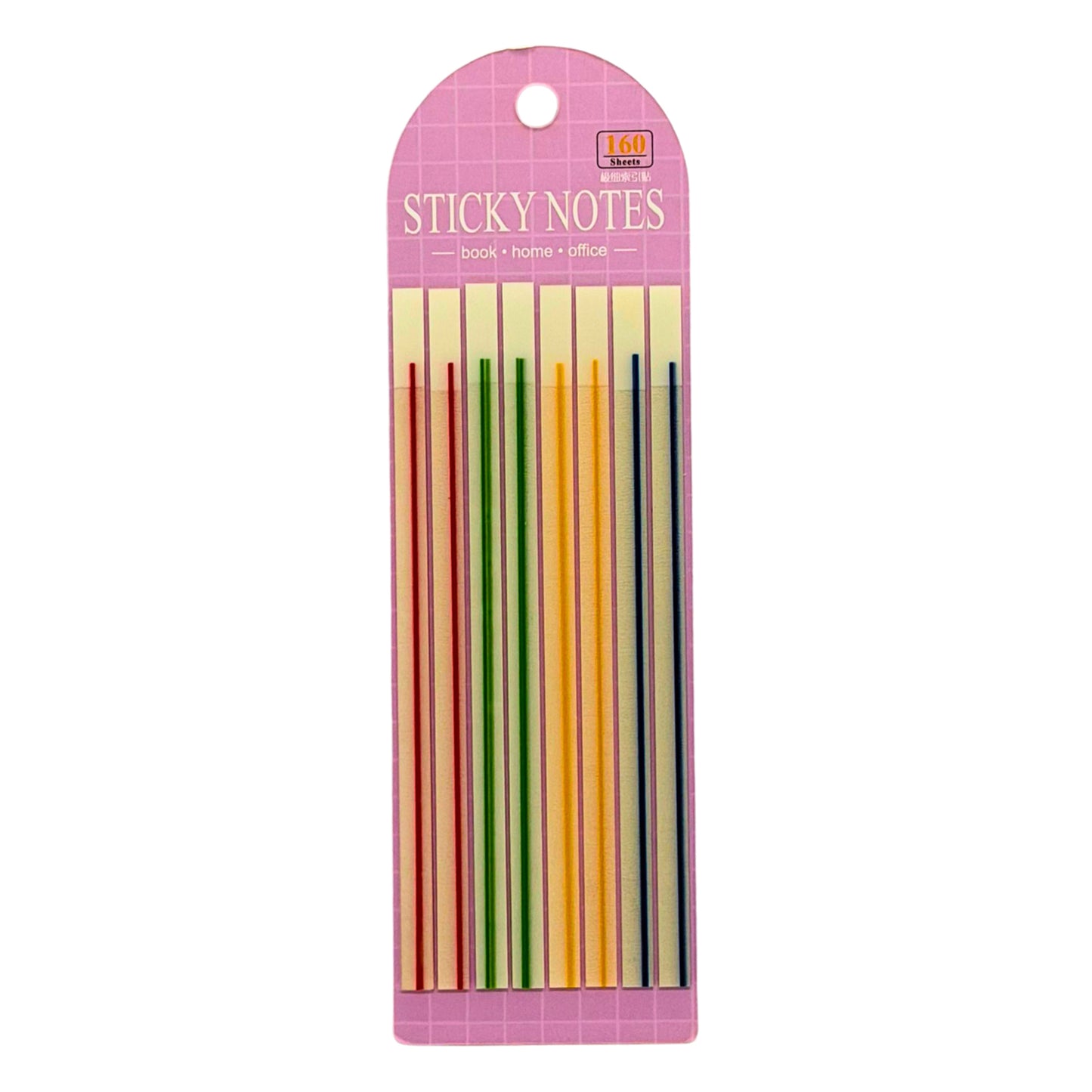 Morandi & Neon Long-Strip Sticky Note