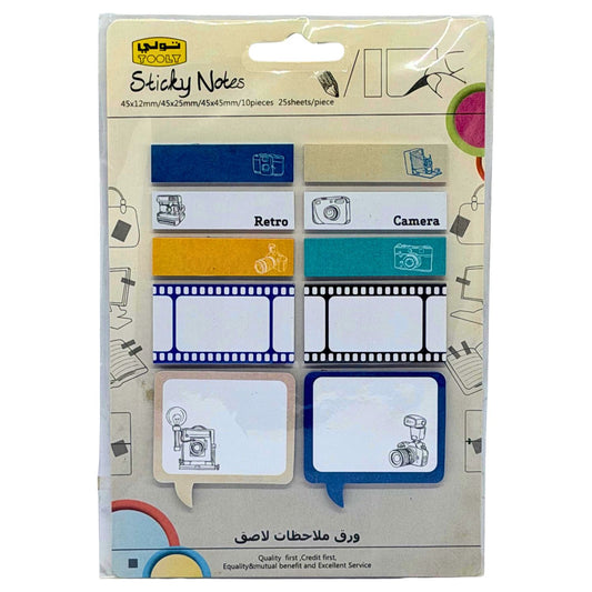 Retro Camera Sticky Note