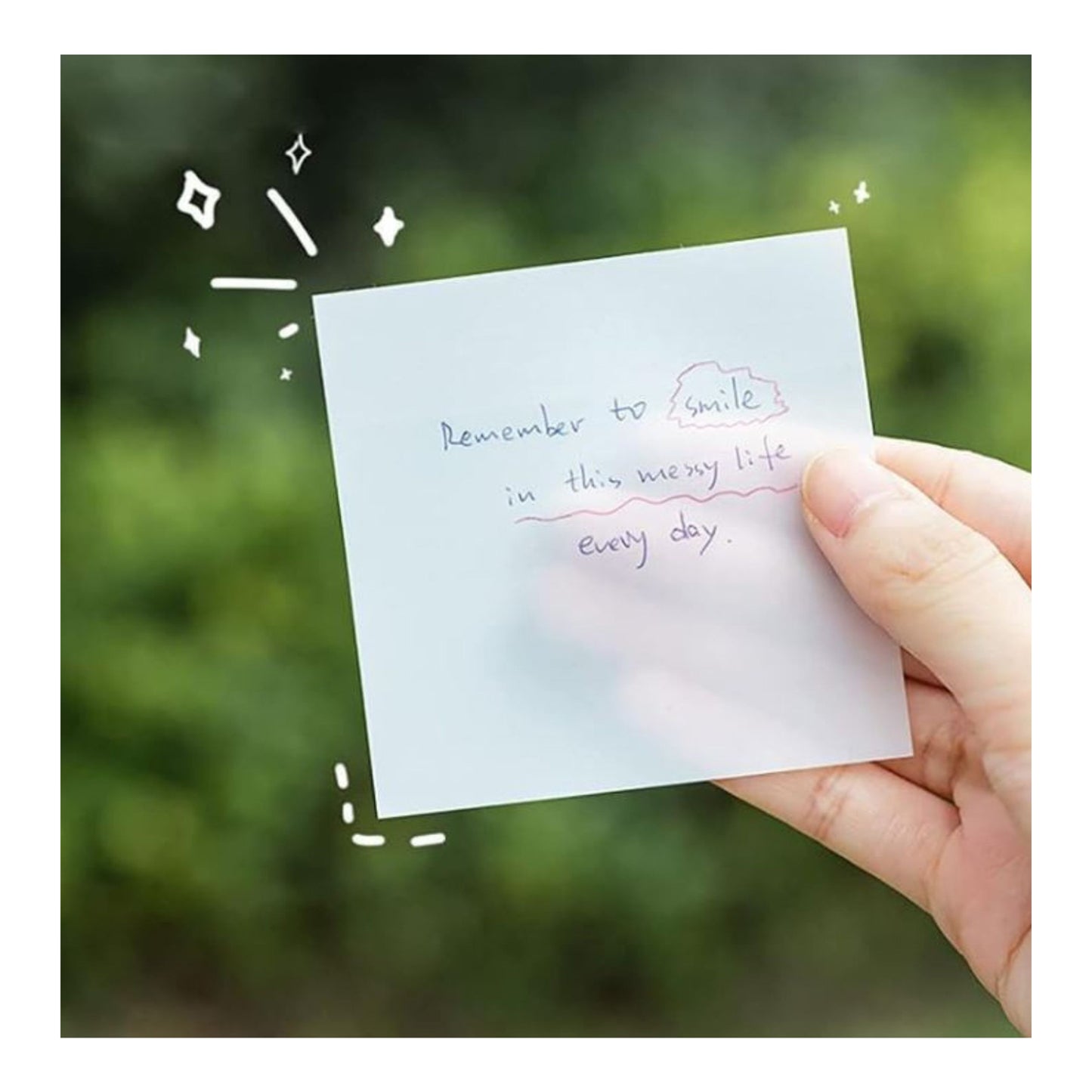 Aesthetic Transparent Sticky Notes