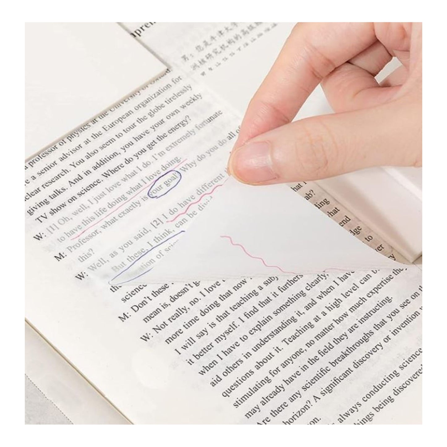 Aesthetic Transparent Sticky Notes