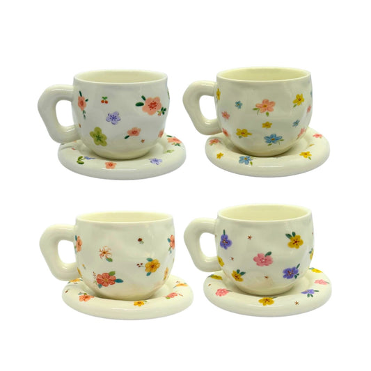 Floral Ceramic Cup