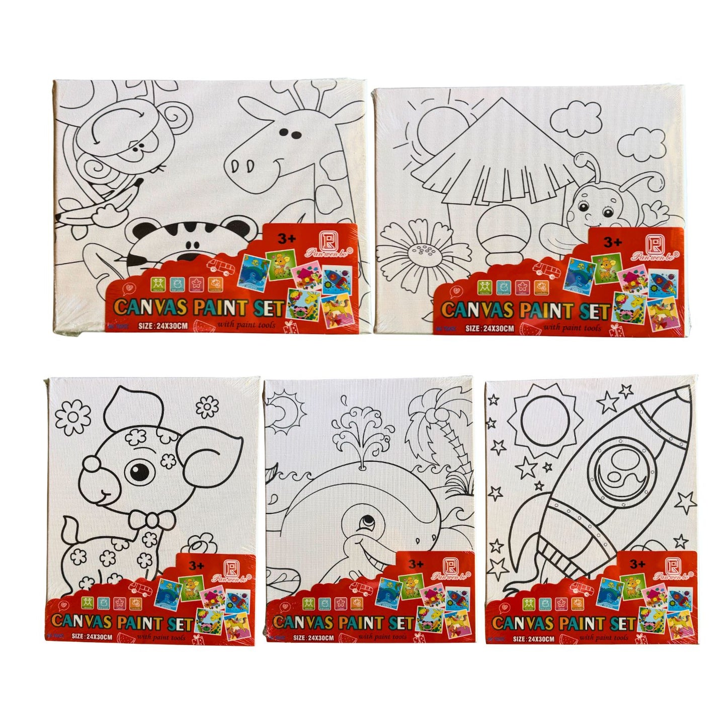 DIY Canvas Paint Sets - 24x30 cm