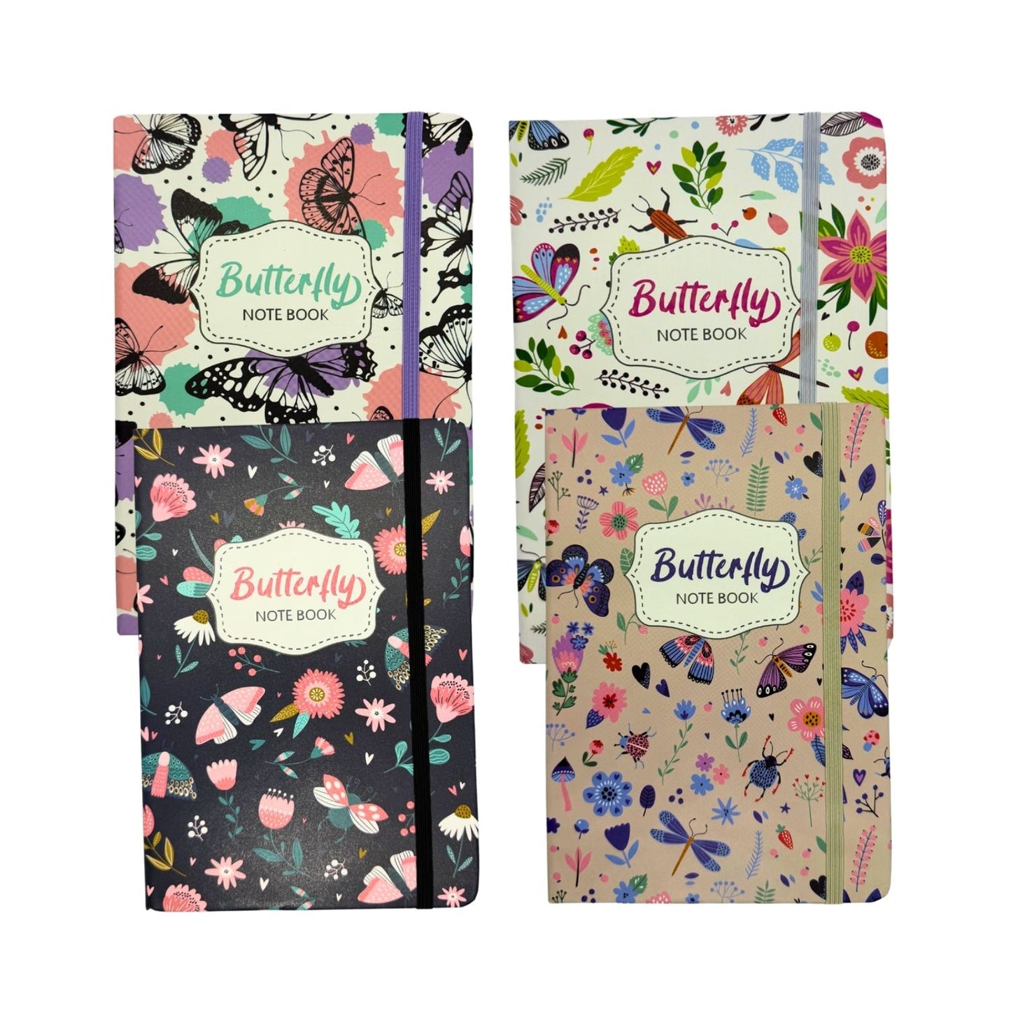 Butterfly Floral Notebooks - A5 size