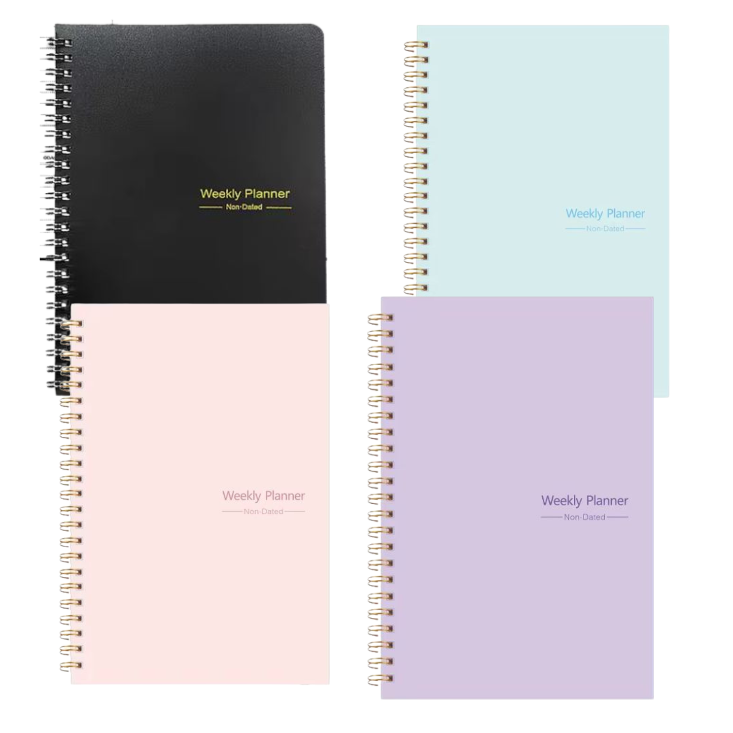 Non-Dated Spiral Weekly Planners - A5 size
