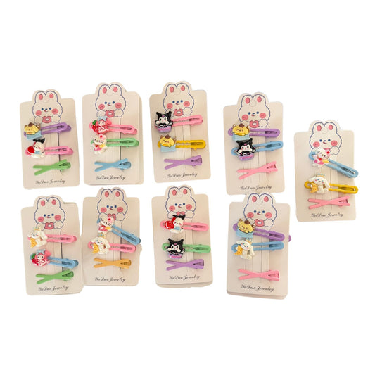 Kawaii Character Hair Clip - 3pcs/set