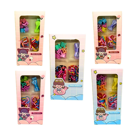 Clips, Bows & Elastics Set