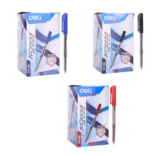 Deli Ballpoint Pen 1.0mm - 2pcs/set
